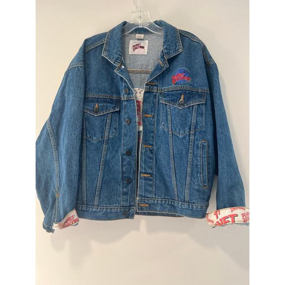 Vintage Planet Hollywood Las Vegas Denim / Jean Jacket Unisex Size Medium - Picture 2 of 12